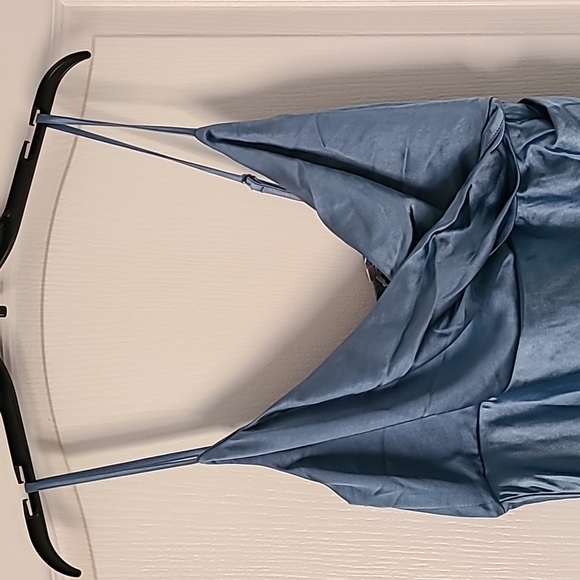 Billy J Elsa Midi Dress - Steel Blue, size 16 - Picture 2 of 7